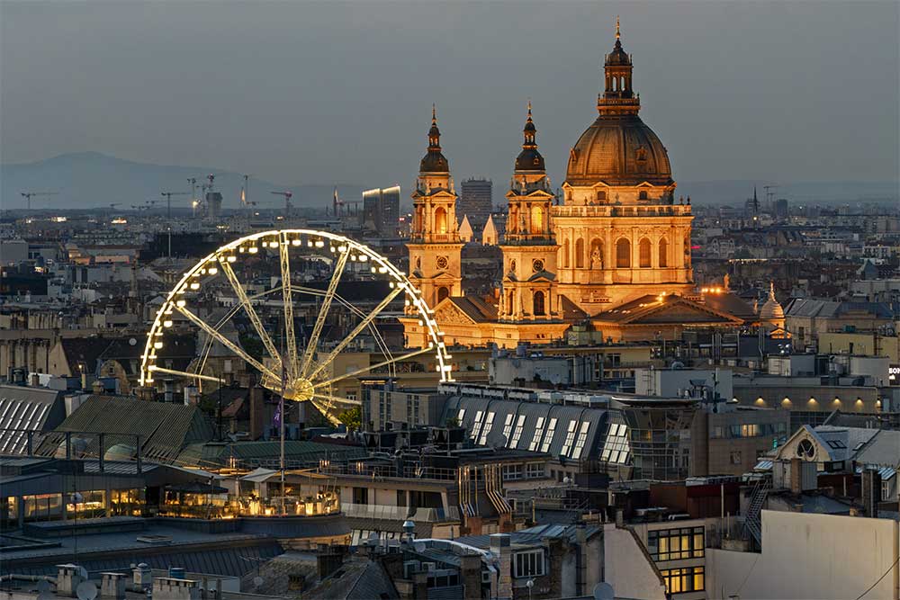 Budapest Bazilika drón