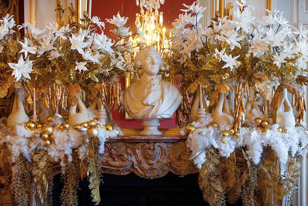 Les décorations habillent tout le château.