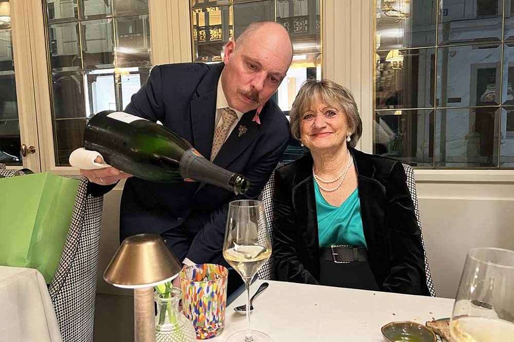 Hôtel Splendide Royal - Un excellent dîner au champagne.