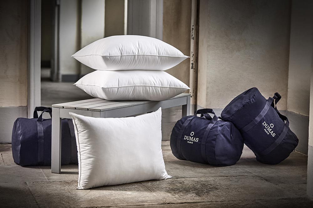 Des oreillers naturels signés Dumas Paris.