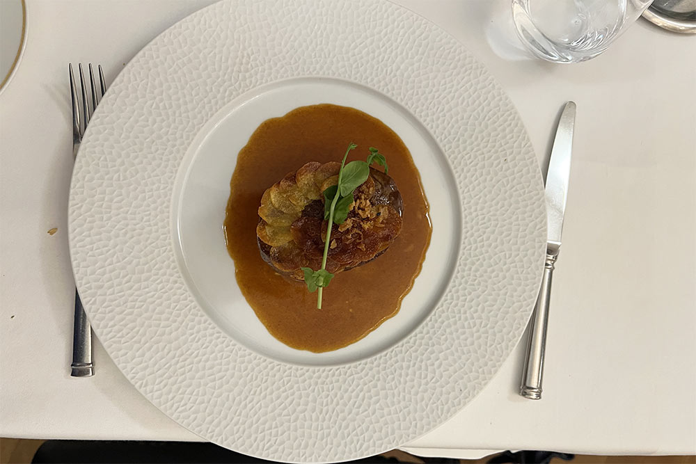 Un autre plat du menu dégustation vraiment délicieux.