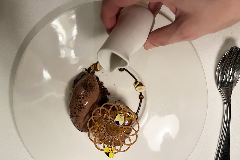 Un trio de chocolat et sa déclinaison d'orange. 