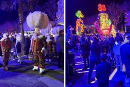 Mimosa - Sous les éclairages, les silhouettes gagnent en mystère et les traditions prennent des airs de spectacle vivant.