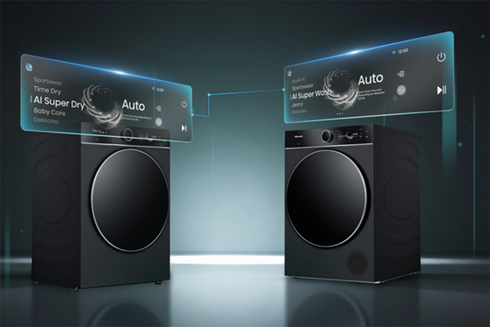 le lave-linge 7i, est équipé de la technologie AiSuperWash.