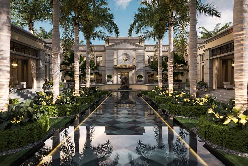 Mark Zuckerberg - Un bassin qui invite à la détente.