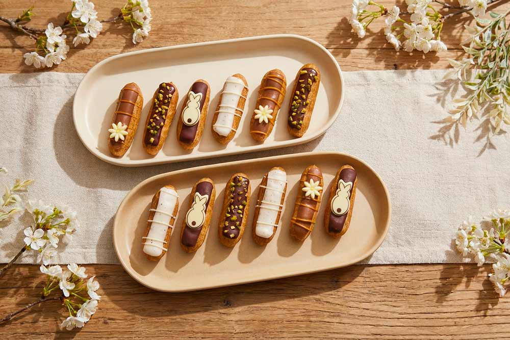 Pâques 2026 - 12 mini-éclairs aux délicates textures.