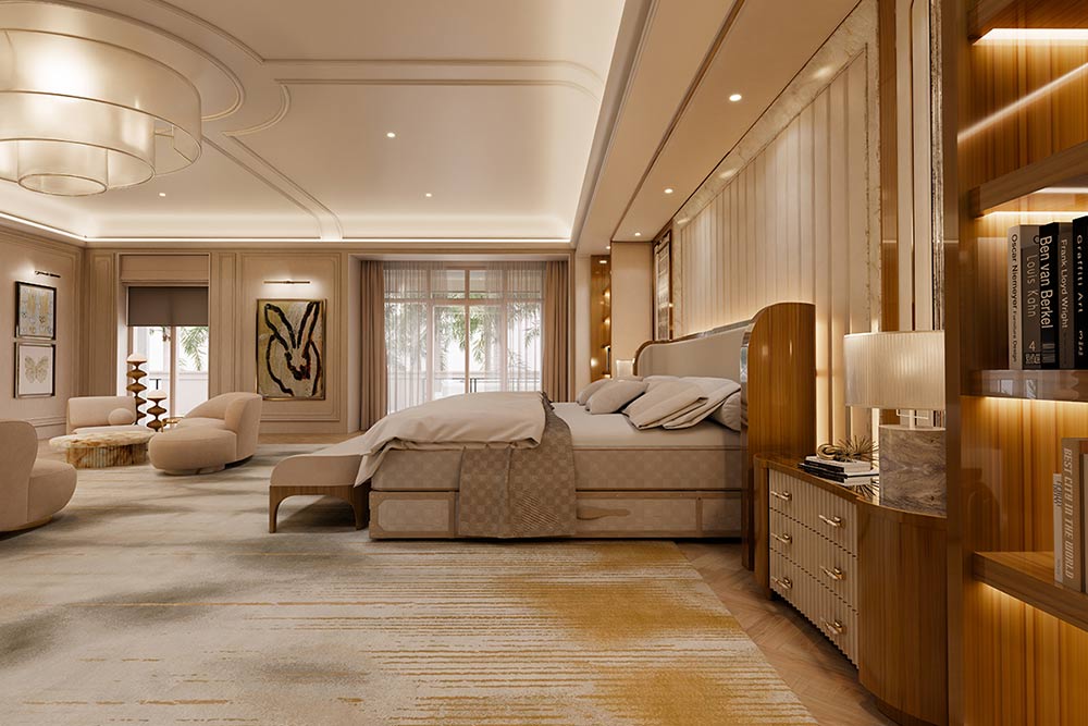 Mark Zuckerberg - Une des chambres de la villa.