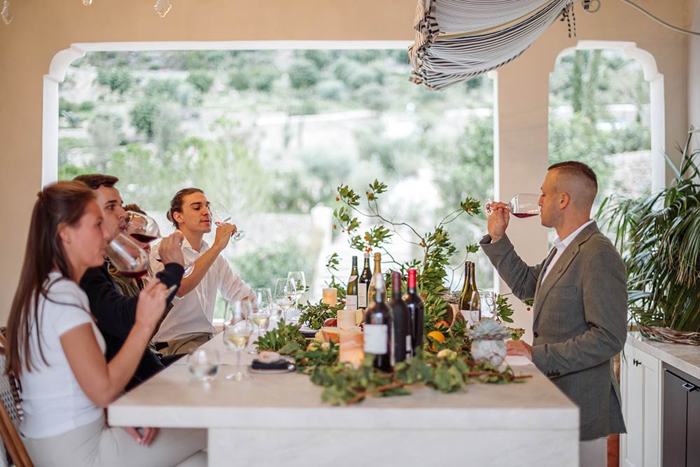 Son Bunyola - Dégustation de vins.