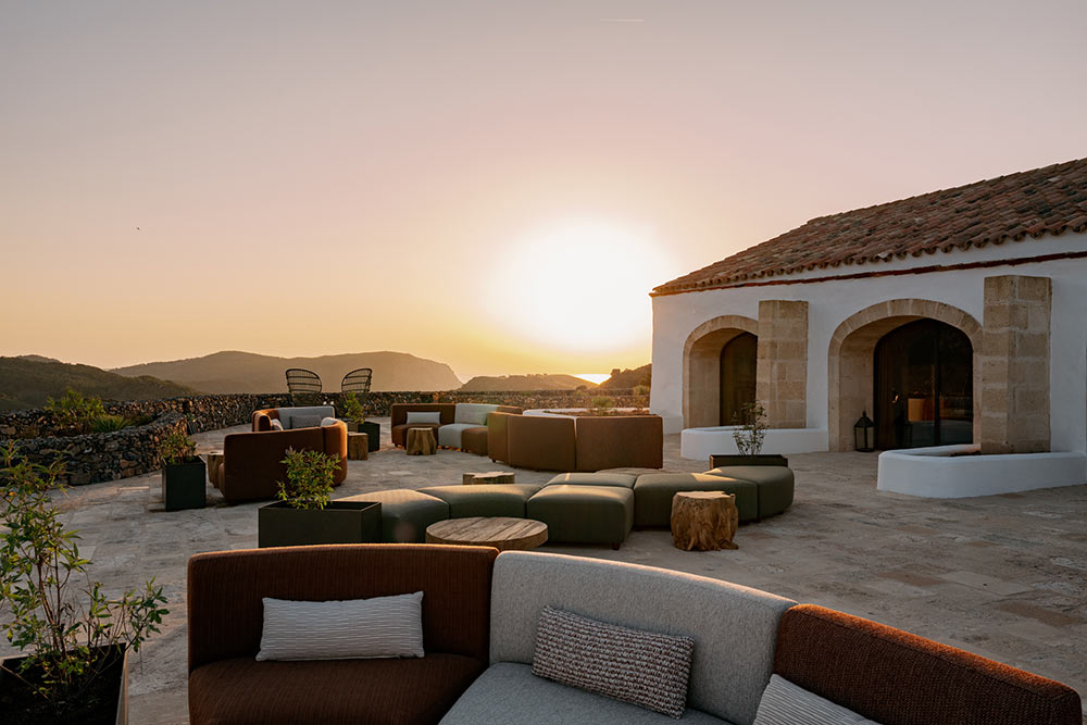 La terrasse de la chambre.