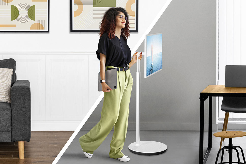 Le Thomson Go TV nous suit dans toutes les pièces sans contrainte de fils… ©Thomson