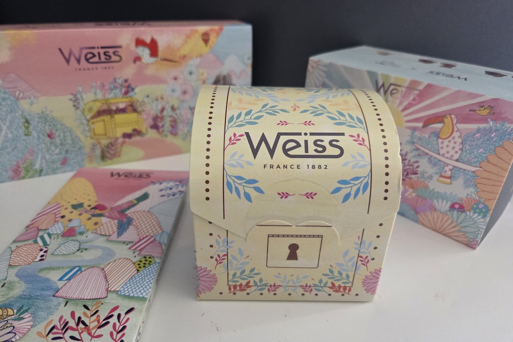 Tablette Écrin passion, Coffret trésors de Pâques, Ballotin trésors pralinés et Malle aux trésors, la collection limitée de Pâques se décline en quatre créations.