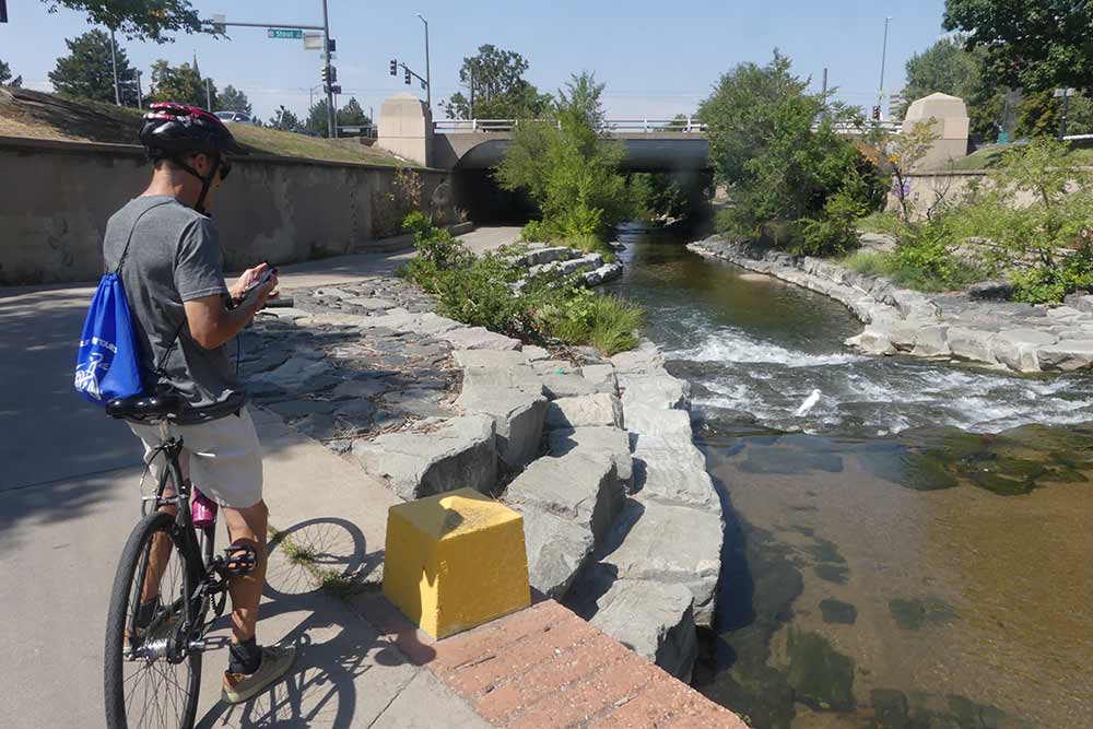 Denver - La Cherry Creek river.