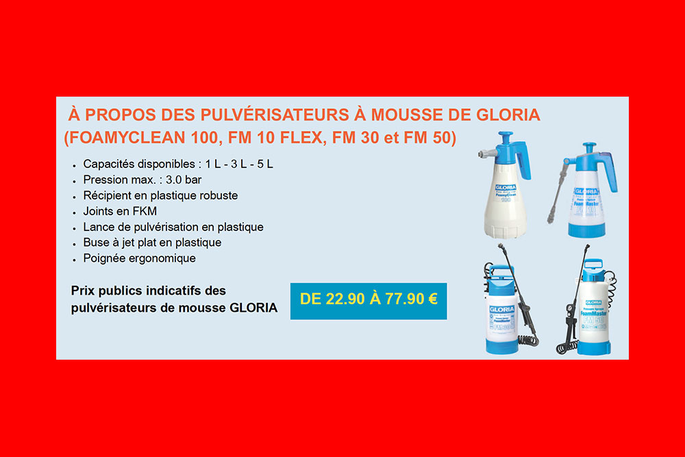 Pulvérisateurs mousse