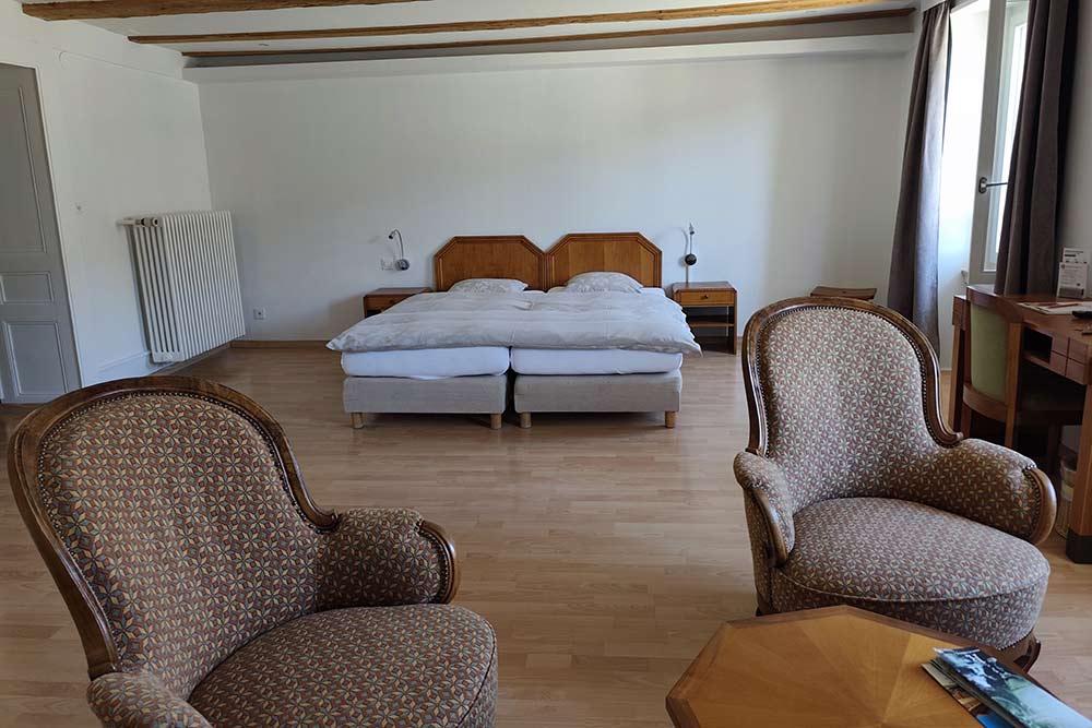 Des chambres spacieuses.