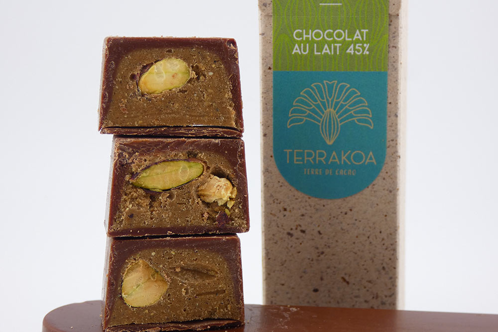 Chocolat à la pistache.