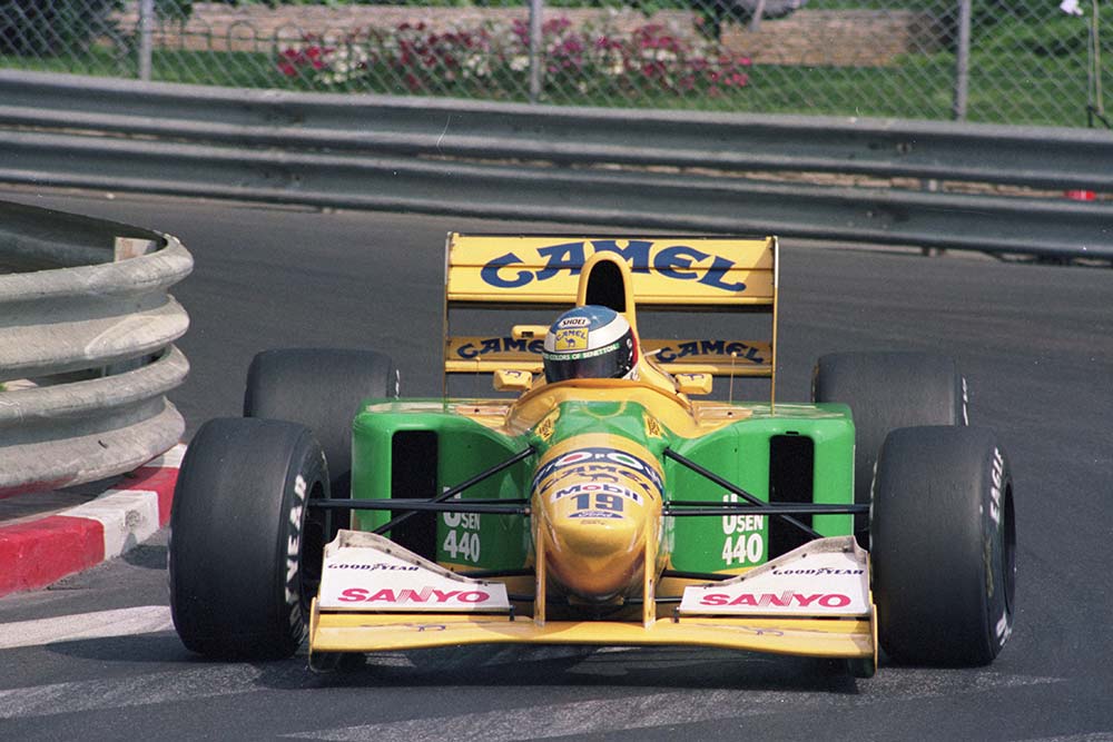 Grimaldi Forum Monaco - Benetton B1921992 La Benetton B192 de Michael Schumacher lors du Grand Prix de Monaco en 1992