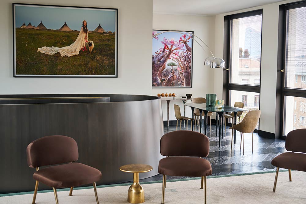 Coin repas du Penthouse en duplex.