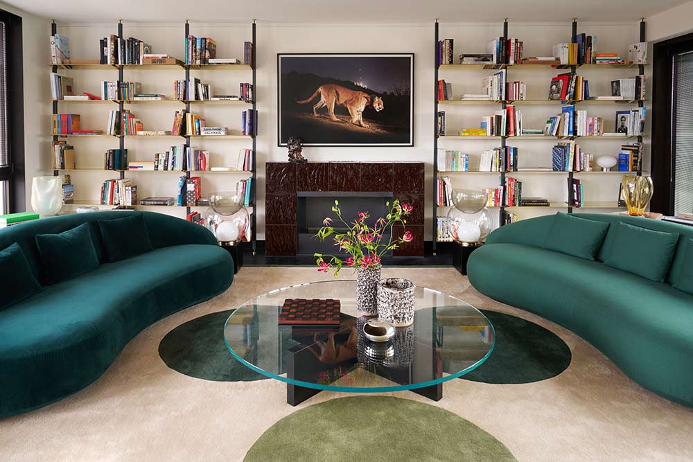 Salon du Penthouse en duplex.
