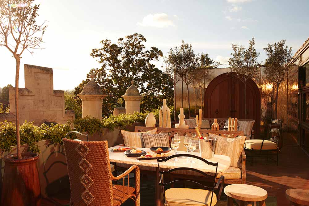 Terrasse de la suite.