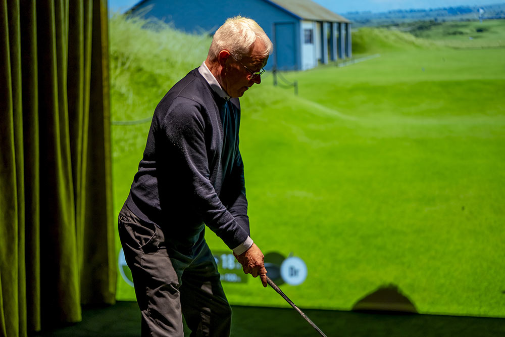 Du golf indoor haut de gamme.