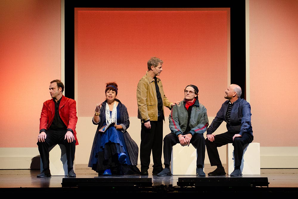 Et pendant ce temps Sigmund Freudonne - un spectacle sur la condition masculine.