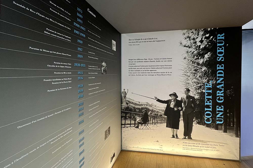 Colette - une grande soeur. Une exposition qui relate l'amitié entre elle et Jean Cocteau.