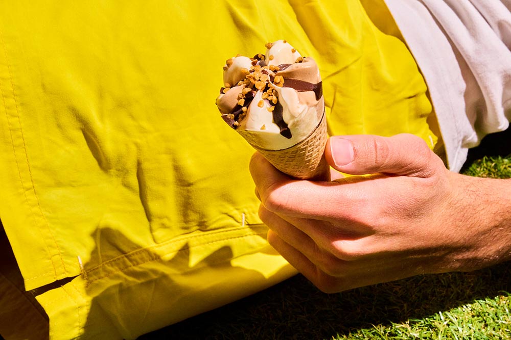 Festival des glaces - Cône Vanille Praline.