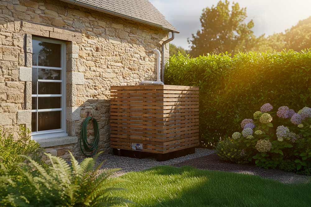 Eau - Un récupérateur d'eau esthétique et pratique.