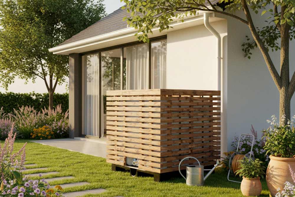 Eau - Un récupérateur d'eau esthétique et pratique.
