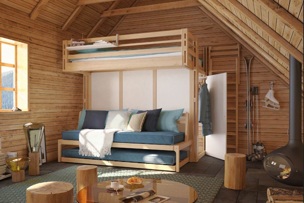 Espace Loggia - Comment gagner de la place dans une soupente.