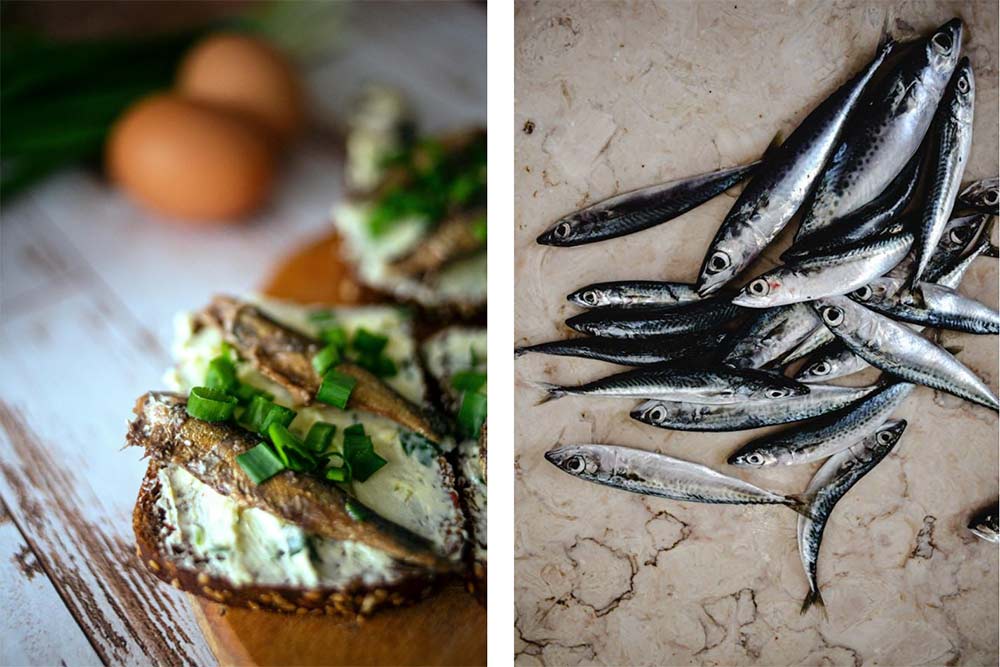 De succulentes sardines.