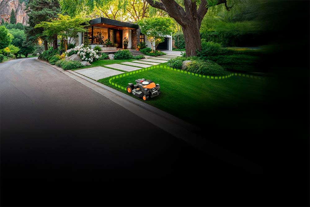 Vision Cloud, WORX introduit une approche radicalementsimplifiée de la tonte robotisée.