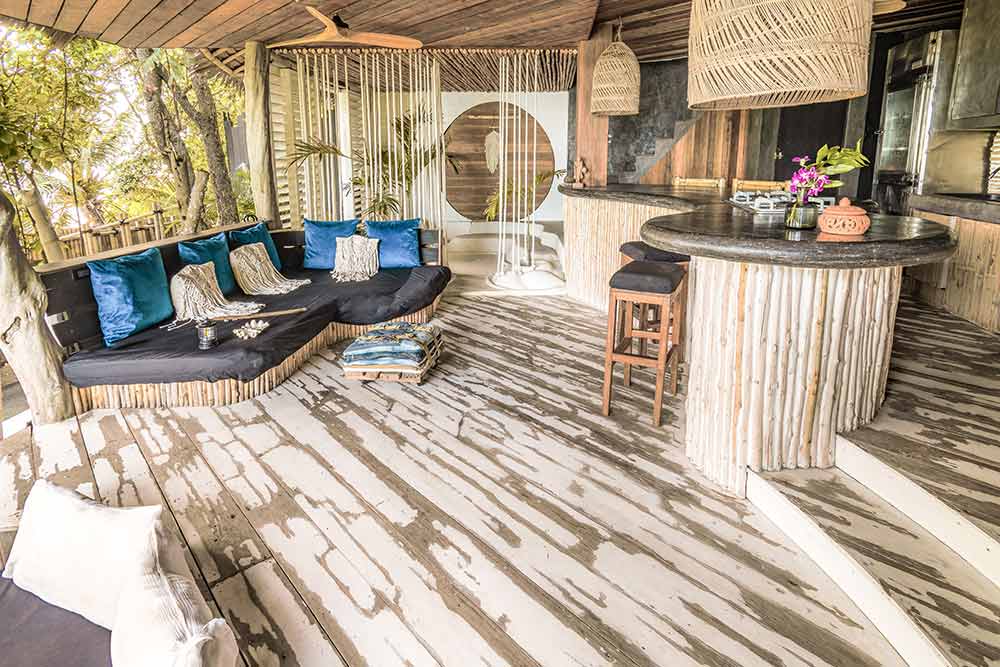Le bar de la Beach Villa.