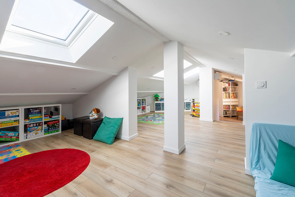 Mètres carrés - Un espace de jeux pour les enfants.