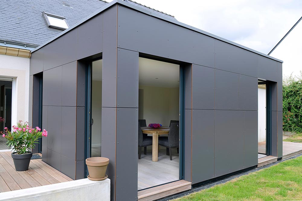 Une extension pour installer une salle à manger.