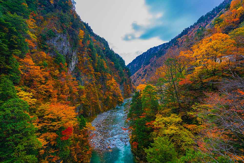 Les Gorges de Kurobe, l’une des merveilles naturelles de la préfecture de Toyama.