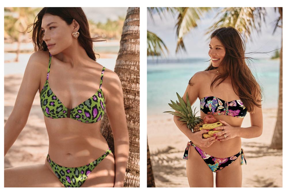 Rosa Faia - Haut de Bikini Style Ruby et bas Laura Bottom.