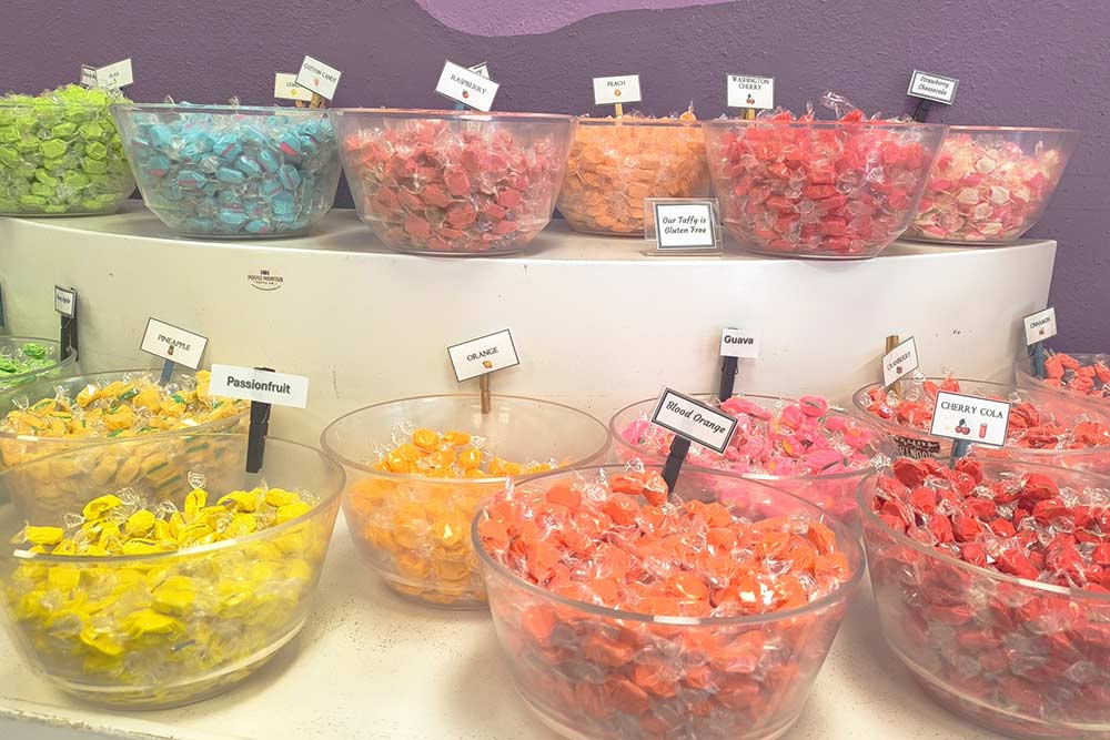 Les fameuses friandises multicolores.