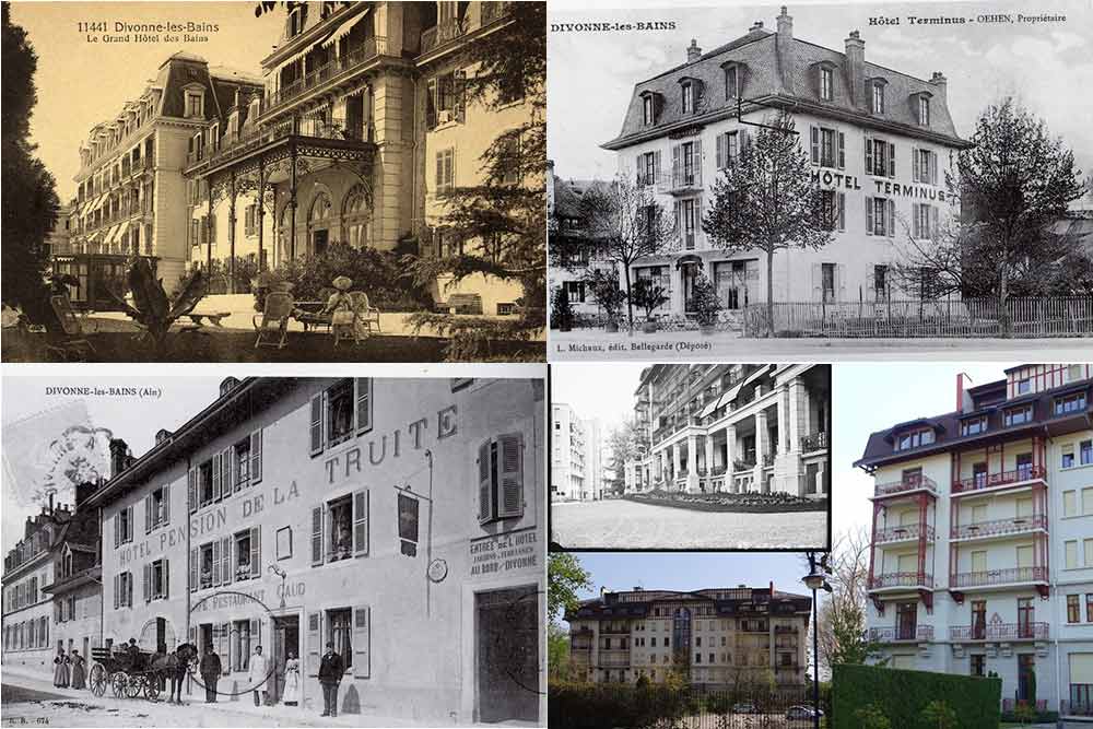 Les anciens hôtels de Divonne.