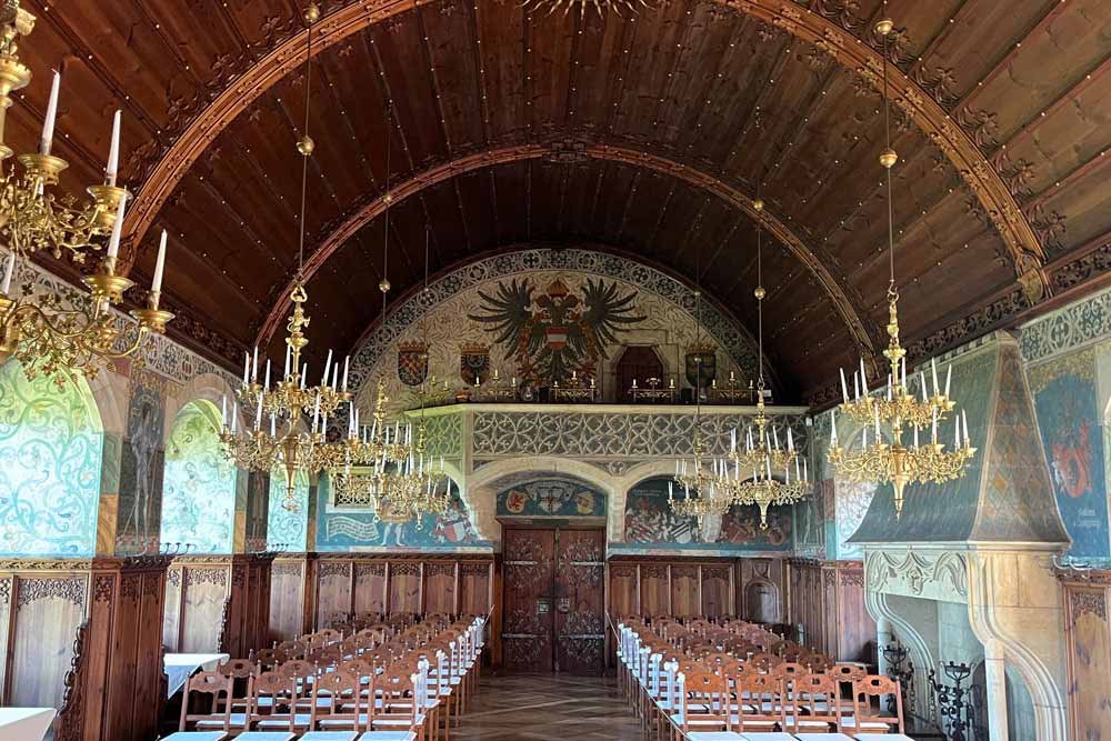 La salle des Chevaliers au château de Bouzov