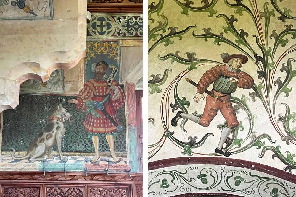 Kromeriz - Détails des peintures ornant les murs