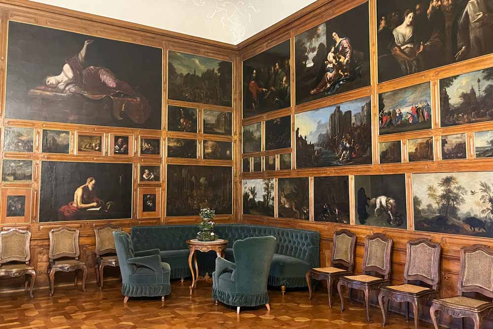 Kromeriz - La Salle des Audiences et ses murs couverts de peintures