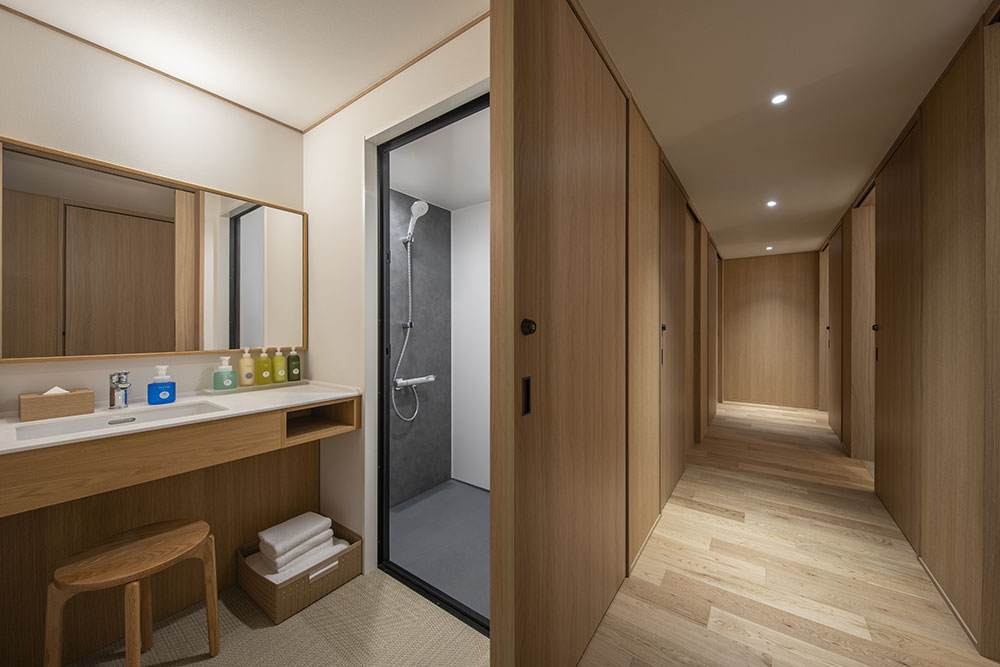 Une salle de douche.
