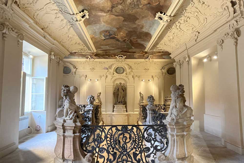 Olomouc - Le palais Savarin logeant le nouveau musée Mucha