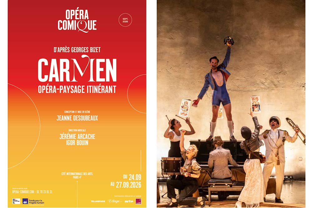 Carmen - Cette démarche itinérante permet de donner toute leur singularité aux lieux extérieurs choisis.