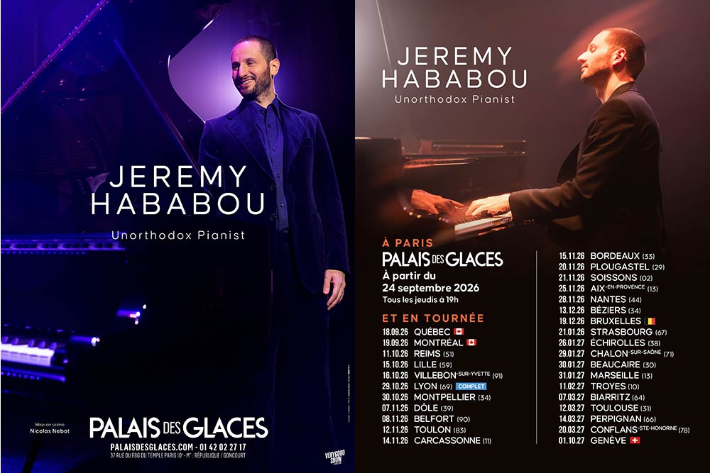 JeremyHababou se révèle sur scène comme un conteur à l’âme voyageuse.