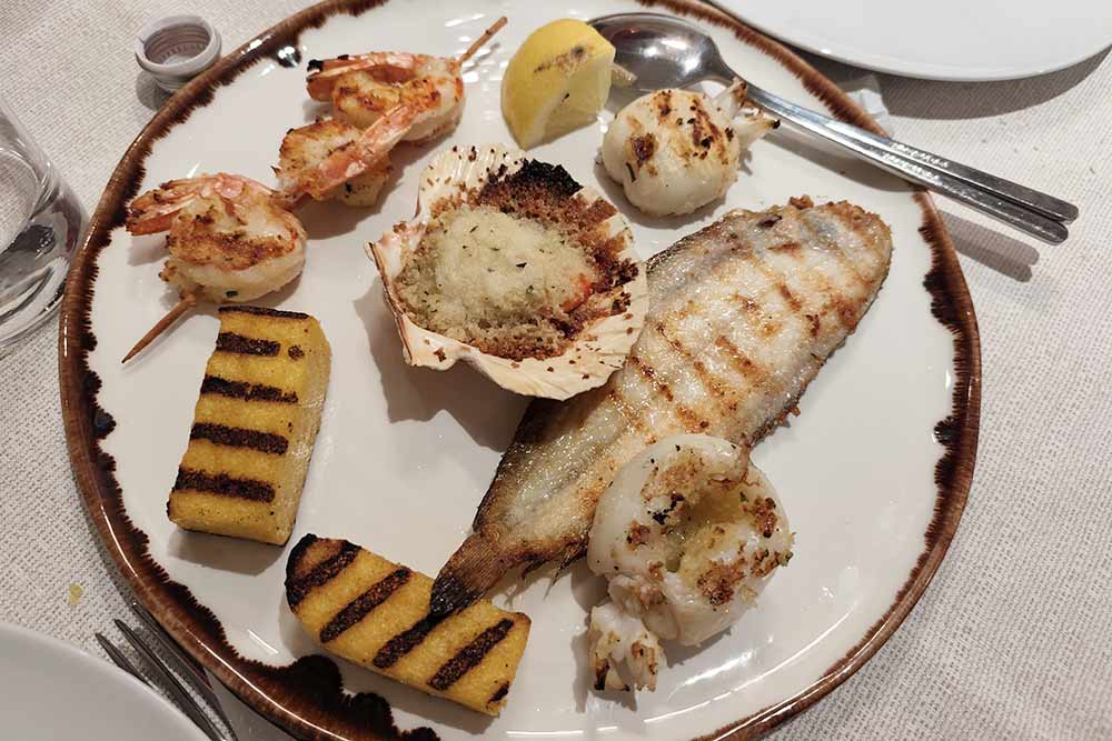 Comacchio - Des plats recherchés et raffinés.