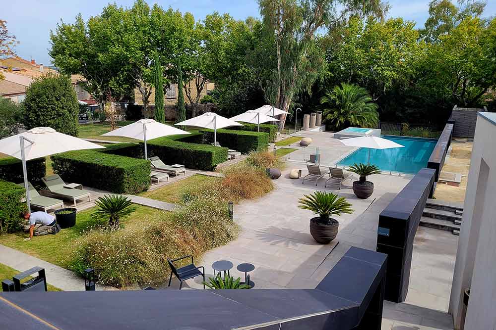 La piscine du Château Autignac.