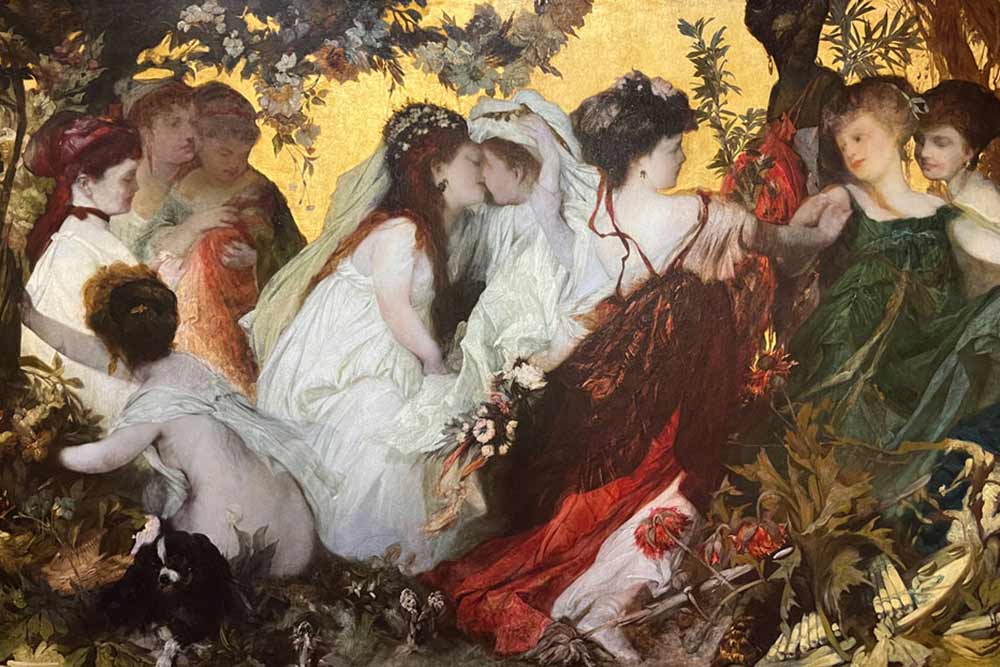 Cupidons modernes par le peintre académique Hans Makart (musée Léopold)