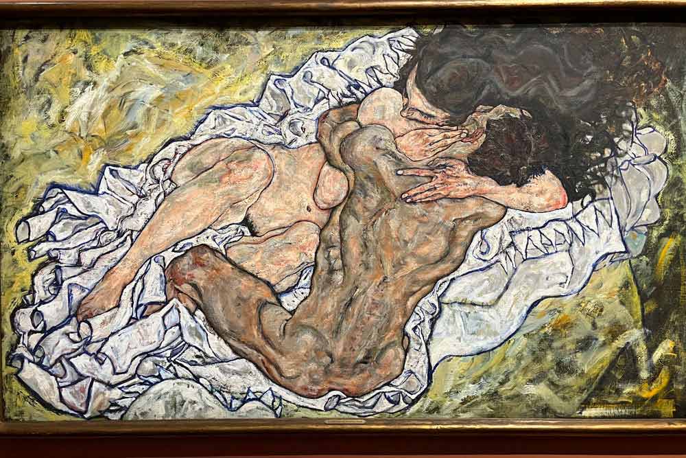 Vienne - L’Etreinte par Egon Schiele (Palais du Belvédère)